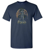 Dark Angel T-Shirt - Standing Guardian Angel With Wings Spread