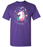 Unicorn Birthday Girl Unisex T-Shirt