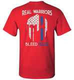 Real Warriors Bleed Blue Unisex T-Shirt