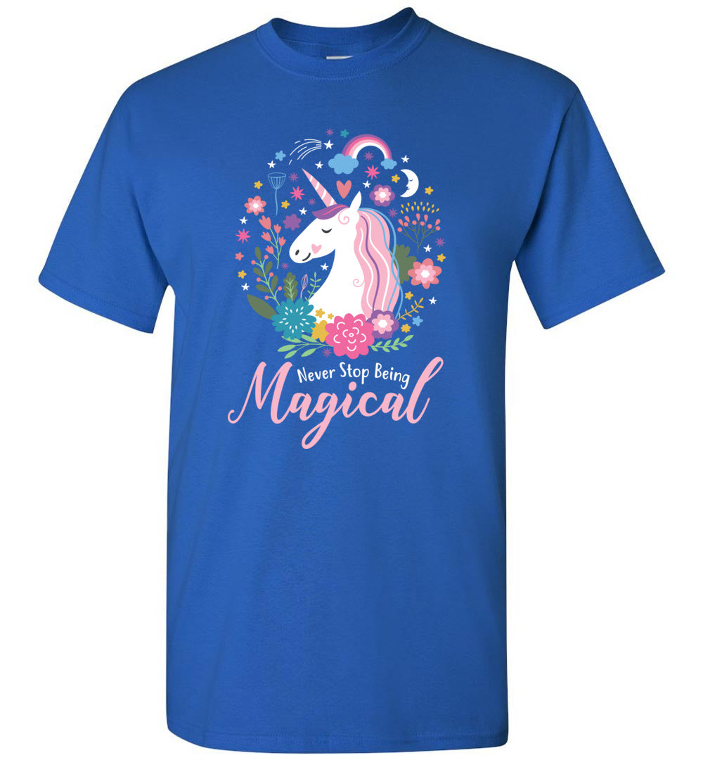 【BEENTRILL】Women's Lovely Unicorn T-Shirt / 追跡付 Amazon.com: Pretty Rearing Rainbow Unicorn & Colorful Stars