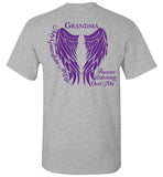 Grandma Guardian Angel T-Shirt Purple Wings