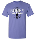 Bad Bones T-Shirt - Spinal Cord Skeleton Ribs Creepy T Shirt