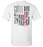 Nurse Flag Unisex T-Shirt - Front and back print (Flag w/ Nurse) (CK1213)