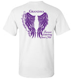 Grandma Guardian Angel T-Shirt Purple Wings