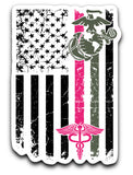 Custom Nurse Marine Decals