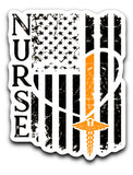 Orange and Black Nurse Flag