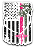 Nurse and Marine Decals