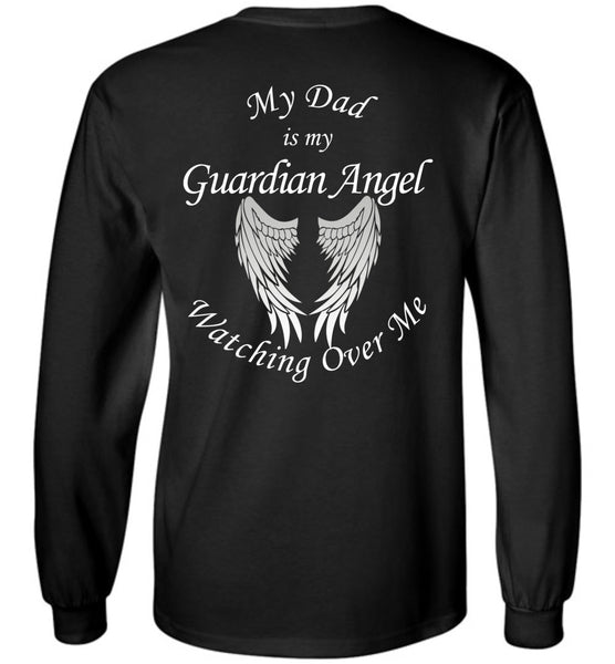 Dad Guardian Angel Long Sleeve Unisex T-Shirt