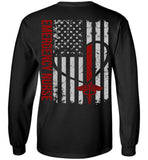 Joe Emergency Nurse Flag Long Sleeve