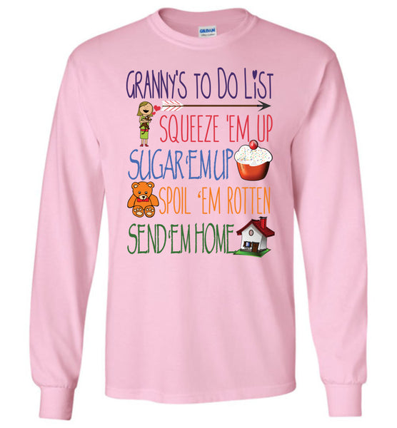 Granny's ToDo List Long Sleeve T-Shirt
