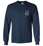 Real Warrior Bleed Blue Unisex Long Sleeve T-Shirt