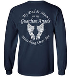 Dad and Mom Guardian Angels Long Sleeve Unisex T-Shirt