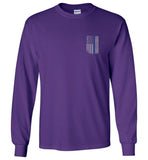 Real Warrior Bleed Blue Unisex Long Sleeve T-Shirt