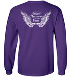 Dad Memorial Unisex  Long Sleeve T-Shirt - I Have An Angel in Heaven I Call Him Dad