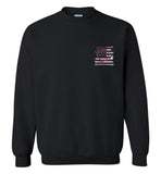 Nurse Flag with Stethoscope Unisex Crewneck Sweatshirt