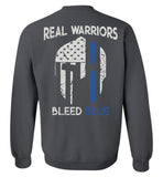 Real Warrior Bleed Blue Unisex Sweatshirt