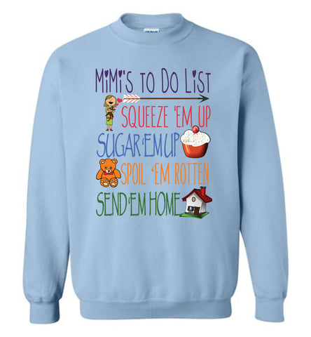 Mimi's To Do List Crewneck Sweatshirt