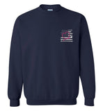 Nurse Flag with Stethoscope Unisex Crewneck Sweatshirt