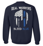Real Warrior Bleed Blue Unisex Sweatshirt