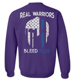 Real Warrior Bleed Blue Unisex Sweatshirt