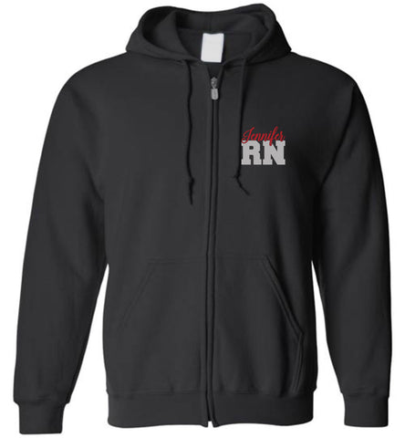 Jennifer RN Nurse Flag Red