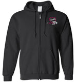 Elizabeth, RN Nurse Flag Zipper Hoodie