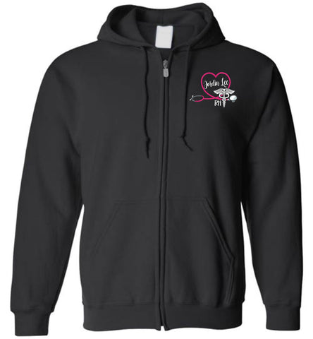 Nurse Flag Zipper Hoodie