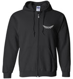 Sister Memorial Front Zipper Hoodie - I Have a Angel in Heaven I call her Sister