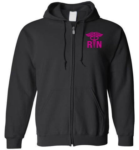 RN Emergency Room Nurse Zipper Hoodie