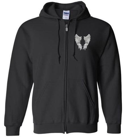 My Mom is my Guardian Angel Zipper Hoodie
