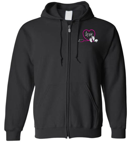 Lexi Labor and Delivery Zipper Hoodie