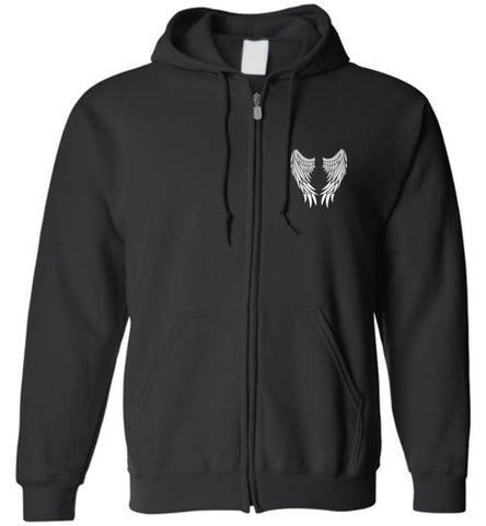 Husband Guardian Angel Zipper Hoodie Jacket