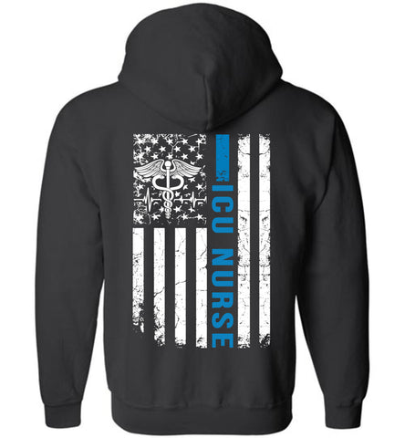 ICU Nurse Zipper Hoodie