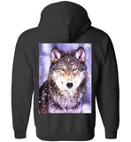 Wolf zipper Hoodie