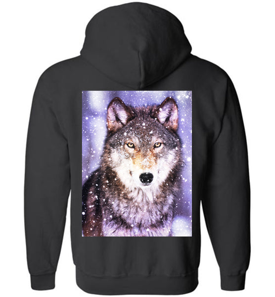 Wolf zipper Hoodie