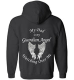 Dad Marine Guardian Angel Zipper Hoodie