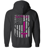 Chasity MA Nurse Flag Zipper Hoodie