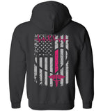 RN Nurse Flag Zipper Hoodie