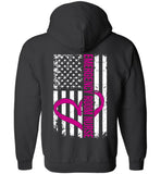 RN Emergency Room Nurse Zipper Hoodie