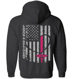 Labor & Delivery Nurse Flag Zipper Hoodie