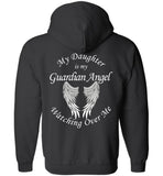 My Daughter is my Guardian Angel Zipper Hoodie