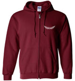 Sister Memorial Front Zipper Hoodie - I Have a Angel in Heaven I call her Sister