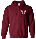 My GrandDaughter Is My Guardian Angel Watching Over Me Zipper Hoodie Jacket