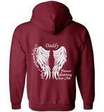 Daddy Guardian Angel Zipper Hoodie