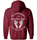 Granddaughter Guardian Angel Zipper Hoodie Jacket