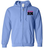 Laura RN Nurse Flag Zipper Hoodie