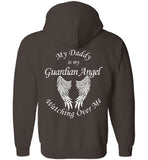Daddy Guardian Angel Zipper Hoodie