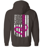 RN Emergency Room Nurse Zipper Hoodie