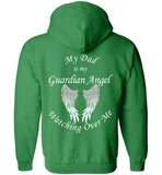 My Dad Guardian Angel Zipper Hoodie