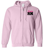 Laura RN Nurse Flag Zipper Hoodie